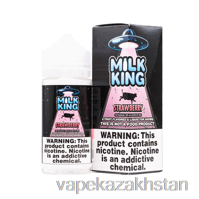 Vape Disposable Strawberry - Milk King - 100mL 0mg